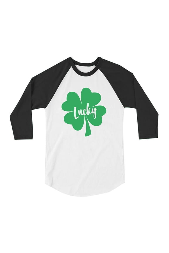Boys Unisex Irish Lucky Clover Kids St Patricks Day Shirts Cute Gift for Boys Irish Shirt Pride Proud Irish Toddler Raglan 3-4 Sleeve Baseball Tee