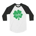 thumbnail image 1 of Tstars Boys Unisex Irish Lucky Clover Kids St Patricks Day Shirts Cute Gift for Boys Irish Shirt Pride Proud Irish Toddler Raglan 3-4 Sleeve Baseball Tee, 1 of 6