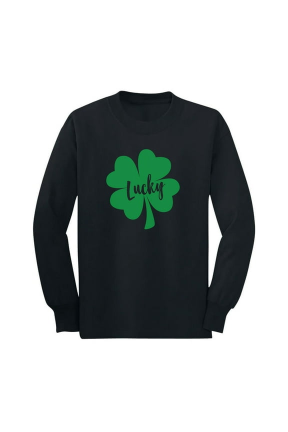 Boys Unisex Irish Lucky Clover Kids St Patricks Day Shirts Gift for Boys Irish Shirt Pride Proud Irish Toddler Kids Long Sleeve T Shirt
