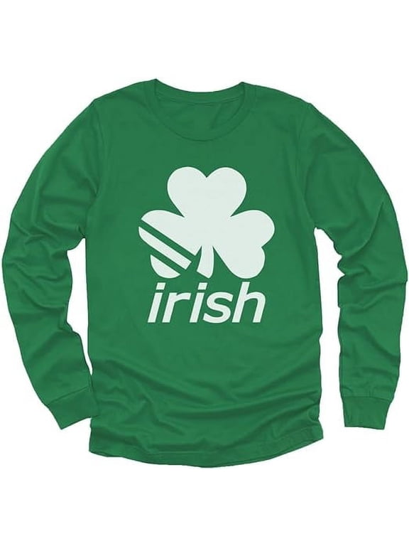 Boys Unisex Irish Shamrock Gifts for Irish Kids St Patricks Day Clover Shirts Gift for Boys Irish Shirt Pride Proud Irish Long Sleeve Kids Graphic T Shirt