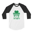 thumbnail image 1 of Tstars Boys Unisex Irish Shamrock St Patricks Day Clover Kids St Patricks Day Shirts Gift for Boys Irish Shirt Pride Proud Irish Toddler Raglan 3-4 Sleeve Baseball Tee, 1 of 6