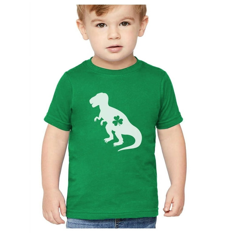 Dinosaur St Patrick's Day Shamrock Shirt Irish Boys Kids T-Shirt Dinosaur St Patrick's Day Shamrock Shirt Irish Boys Kids T-Shirt