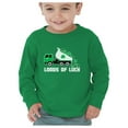 thumbnail image 1 of Tstars Boys Unisex Loads of Luck Gifts for Irish St Patricks Day Tractor Clover Kids St Patricks Day Cute Shirts Gift for Boys Irish Shirt Pride Proud Irish Toddler Kids Long Sleeve T Shirt, 1 of 6