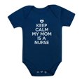 thumbnail image 1 of Tstars Boys Unisex Nurse Shirts Mothers Baby Shower Gift Keep Calm My Mom Is a Nurse Gift for Mommy Nurse Gifts Cute Newborn Party Baby Shower Bodysuit, 1 of 6
