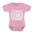 thumbnail image 1 of Tstars Boys Unisex Pregnancy Announcement Baby Shower Straight Outta my Momma Baby Girl Boy Infant Funny Humor Gifts Cute Newborn Party Baby Bodysuit, 1 of 6
