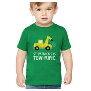 Tstars Boys Unisex St Patricks Day Gift Clover Tractor Kids St Patricks Day Shamrock Shirts Gift for Boys Irish Shirt Pride Proud Irish Toddler Kids Graphic T Shirt
