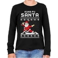 thumbnail image 1 of Tstars Boys Unisex Kung Fu Santa Christmas Big Boys T-Shirt, 1 of 6