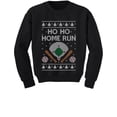 thumbnail image 1 of Tstars Boys and Girls Ugly Christmas Sweatshirt for Baseball Fans - Ho Ho Home Run Holiday, 1 of 6