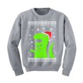 thumbnail image 1 of Tstars Boys Unisex Ugly Christmas Sweater Big Green Trex Santa Kids Christmas Gift Funny Humor Holiday Shirts Xmas Party Christmas Gifts for Boy Kids Sweatshirt Ugly Xmas Sweater, 1 of 6