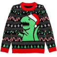 thumbnail image 1 of Tstars Boys Unisex Ugly Christmas Sweater Big Trex Santa Kids Christmas Gift Funny Humor Holiday Shirts Xmas Party Christmas Gifts for Boy Toddler Sweater Ugly Xmas Sweater, 1 of 6