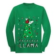 thumbnail image 1 of Tstars Boys Unisex Ugly Christmas with Llama, Long Sleeve T-Shirt, Big Boys, 1 of 4