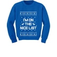 thumbnail image 1 of Tstars Boys Unisex Ugly Christmas Sweater I'm on the Nice List Kids Christmas Gift Funny Humor Holiday Shirts Xmas Party Christmas Gifts for Boy Toddler Kids Sweatshirt Ugly Xmas Sweater, 1 of 6