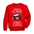 thumbnail image 1 of Tstars Boys Unisex Ugly Christmas Sweater Santa Claws Cat Kids Christmas Gift Funny Humor Holiday Shirts Xmas Party Christmas Gifts for Boy Youth Kids Sweatshirt Ugly Xmas Sweater, 1 of 5