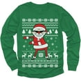 thumbnail image 1 of Tstars Toddler Boys Ugly Christmas Sweater Santa Claus, Long Sleeve TShirt, 1 of 6