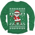 thumbnail image 1 of Tstars Toddler Boys Ugly Christmas Sweater Santa Claus, Long Sleeve TShirt, 1 of 6