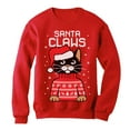 thumbnail image 1 of Tstars Boys Unisex Ugly Christmas Sweatshirt Santa Claws Cat Kids Christmas Gift Funny Humor Holiday Shirts Xmas Party Christmas Gifts for Boy Youth Kids Sweatshirt Ugly Xmas, 1 of 6
