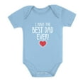 thumbnail image 1 of Tstars Boys Unisex Valentine's Day Love I Have the Best Dad Ever Gift for Father's Day Outfit Cute Gift Idea for Boy Infant Valentine's Baby Bodysuit, 1 of 8