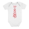 thumbnail image 1 of Tstars Boys Unisex Valentine's Day Love Red Hearts Tie Love Gift for Valentine's Day best and Cute Gift Idea for Boy Infant Baby Bodysuit, 1 of 8
