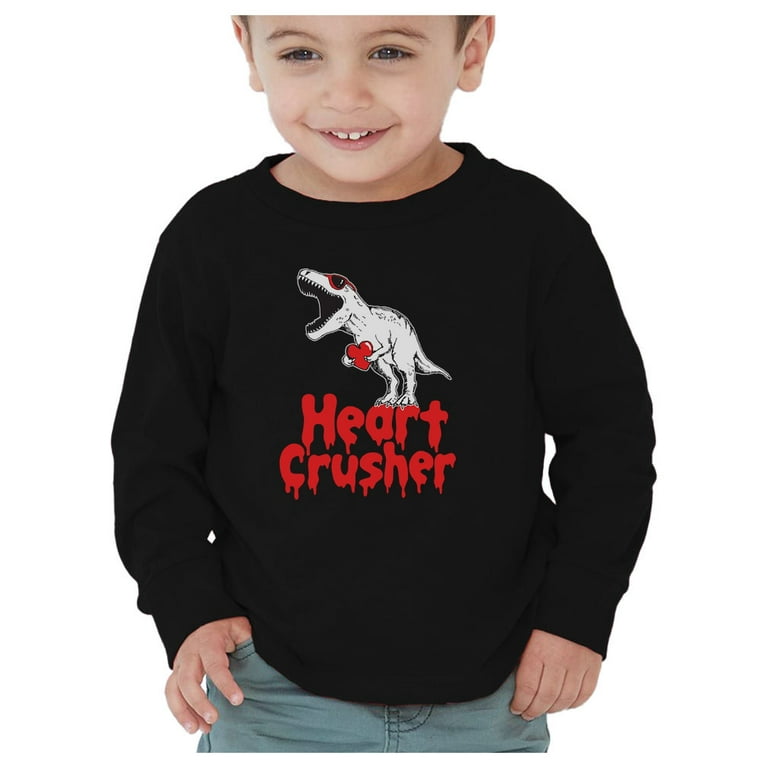 Dinosaur Shirt Valentines Day Heart Crusher T Rex Boys Kids Dinosaur Shirt Valentines Day Heart Crusher T Rex Boys Kids