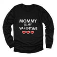 thumbnail image 1 of Tstars Boys Unisex Valentine's Day Shirts for Kids Love Mommy Is My Valentine Childrens Gift for Valentine's Day Cute Gift Idea for Boy Kids Long Sleeve T Shirt, 1 of 7