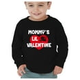 thumbnail image 1 of Tstars Boys Unisex Valentine's Day Shirts for Kids Love Mommys Lil Valentine Cute Gift for Valentine's Day Outfit Gift Idea for Boy Kids Long Sleeve T Shirt, 1 of 7