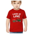 thumbnail image 1 of Tstars Boys Unisex Valentine's Day Shirts for Kids Love Loads of Love Tractor Loving Gift Idea for Boy Toddler Infant Kids T Shirt, 1 of 8