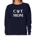 thumbnail image 1 of Tstars - Cat Mom - Mother's Day Gift for Cat Lover Women Sweatshirt XX-Large Navy, 1 of 4