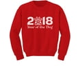 thumbnail image 1 of Tstars - Chinese New Year of The Dog 2018 Festival Toddler/Kids Sweatshirt 5/6 Red, 1 of 1