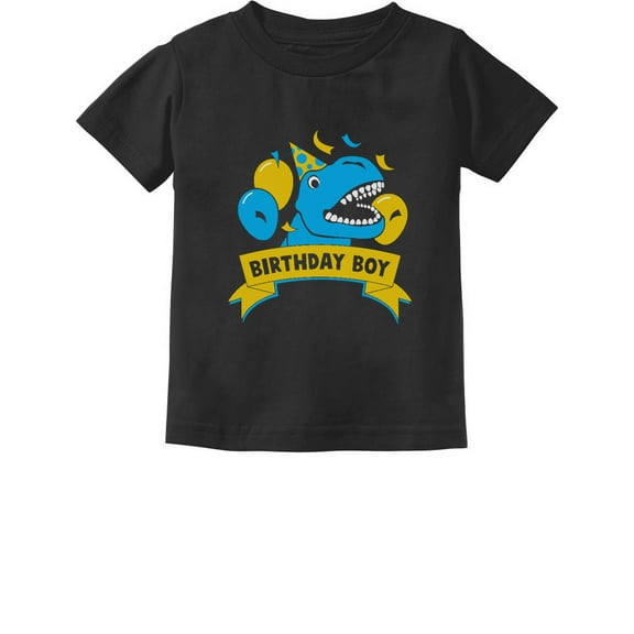 Tstars Dinosaur-Themed Birthday T-Shirt for Boys - Raptor T-Rex Graphic Tee - Perfect Gift for Dinosaur Lovers - Toddler and Infant Birthday Party Shirt - B-Day Celebration Apparel