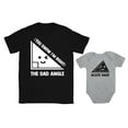 thumbnail image 1 of Tstars Fathers Day Dad and Baby Shirts Funny Nerdy Mens Shirt Daddy and Son Matching Baby Gray 12M (6-12M) / Dad Black Medium, 1 of 4