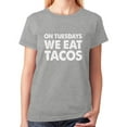 thumbnail image 1 of Tstars - Fitness Taco Funny Gym Mexican Food Women T-Shirt XX-Large Gray, 1 of 1