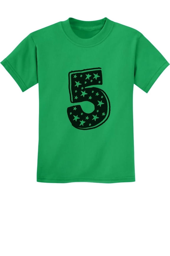 - Five Years Old Birthday Gift Idea - I'm 5 Superstar Kids T-Shirt 2T Green