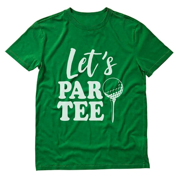 Tstars - Funny Gift For Golf Lover Let's Par-tee T-Shirt XX-Large Green
