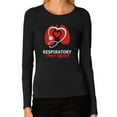 thumbnail image 1 of Tstars Funny Respiratory Therapist Women Long Sleeve T Shirt, 1 of 4