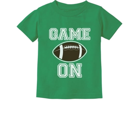 Tstars - Game On Football Lover Toddler T-Shirt - A Perfect Gift for Young Football Fans 5/6 Green