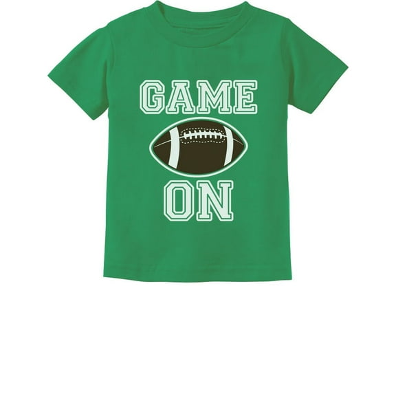 Tstars - Game On Football Lover Toddler T-Shirt - A Perfect Gift for Young Football Fans 5/6 Green