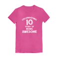 thumbnail image 1 of Tstars Girls 10th Birthday T-shirt - "10 Years of Being Awesome" Themed Tee - Perfect Birthday Gift for 10-Year-Old Girls - Fun and Fitted Kids Party Apparel - Quality Graphic Tee for Birthday Girl, 1 of 5