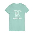 thumbnail image 1 of Tstars Girls 10th Birthday T-shirt - "10 Years of Being Awesome" Themed Tee - Perfect Birthday Gift for 10-Year-Old Girls - Fun and Fitted Kids Party Apparel - Quality Graphic Tee for Birthday Girl, 1 of 5