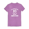 thumbnail image 1 of Tstars Girls 10th Birthday T-shirt - "10 Years of Being Awesome" Themed Tee - Perfect Birthday Gift for 10-Year-Old Girls - Fun and Fitted Kids Party Apparel - Quality Graphic Tee for Birthday Girl, 1 of 5