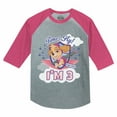thumbnail image 1 of Tstars Girls 3rd Birthday Gift Shirt Birthday Gift for 3 Year Old Paw Patrol Skye Birthday Shirts for Girl Party B Day Birthday Party 3-4 Sleeve Baseball Jersey Toddler Shirt, 1 of 5