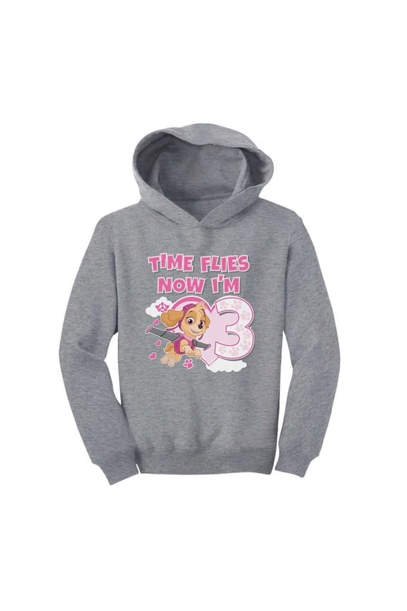 Girls 3rd Birthday Gift Shirt Birthday Gift for 3 Year Old Paw Patrol Skye Birthday Shirts for Girl Party B Day Birthday Party Toddler Hoodie