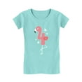 thumbnail image 1 of Tstars Girls 4th Birthday Gift Flamingo Shirt Birthday Gift for 4 Year Old Birthday Gift for Girls Birthday Gift for Four Year Old Birthday Party B Day Toddler Kids Girls Fitted T-Shirt, 1 of 4