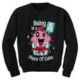 thumbnail image 1 of Tstars Girls 4th Birthday Gift for 4 Year Old Cupcake Birthday Shirts for Girl Funny Humor Graphic B Day Birthday Party Girl Toddler Kids Sweatshirt, 1 of 3