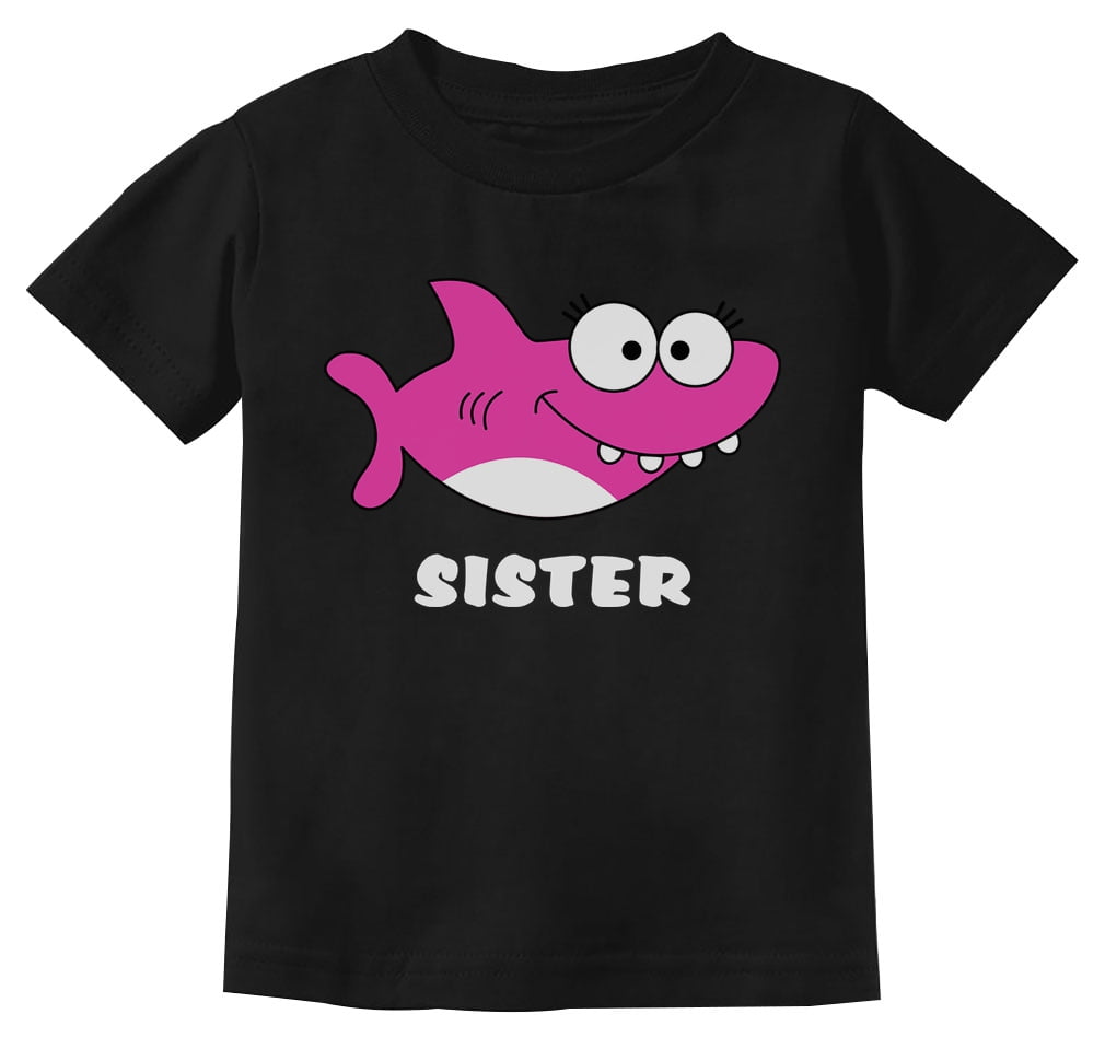 Sister Shark Doo Doo Tee, Big Sister Toddler Kids T-Shirt Sister Shark Doo Doo Tee, Big Sister Toddler Kids T-Shirt