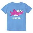 thumbnail image 1 of Tstars Girls Big Sister Shirt Lovely Shark Shirt for Sister Best Sister Cute B Day Gifts for Sister Graphic Tee Gift for Big Sister Funny Sis Toddler Kids Birthday Gift Party T Shirt, 1 of 6