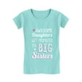 thumbnail image 1 of Tstars Girls' Big Sister T-shirt - "Awesome Daughters Get Promoted to Big Sisters" Graphic Tee - Perfect Sibling Announcement Apparel - Ideal Gift for New Big Sisters - Sibling Love-Themed Kids' Wear, 1 of 6