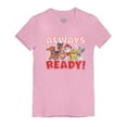 thumbnail image 1 of Tstars Girls Gift for Kids Paw Patrol Always Ready Toddler Kids Shirt Official Nickelodeon Birthday Gift Infant Girls Fitted T Shirt, 1 of 5