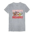 thumbnail image 1 of Tstars Girls Gift for Kids Paw Patrol Always Ready Toddler Kids Shirt Official Nickelodeon Birthday Gift Infant Girls Fitted T Shirt, 1 of 5