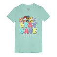 thumbnail image 1 of Tstars Girls Gift for Kids Paw Patrol Stay Safe Toddler Kids Shirt Official Nickelodeon Birthday Gift Infant Girls Fitted T Shirt, 1 of 5