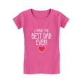 thumbnail image 1 of Tstars Girls Gifts for Dad Father's Day Shirts I Have the Best Dad Ever! Cool Best Gift for Dad Cute Girls Gifts for Dad Father's Day Shirts Fitted Kids T Shirt, 1 of 4